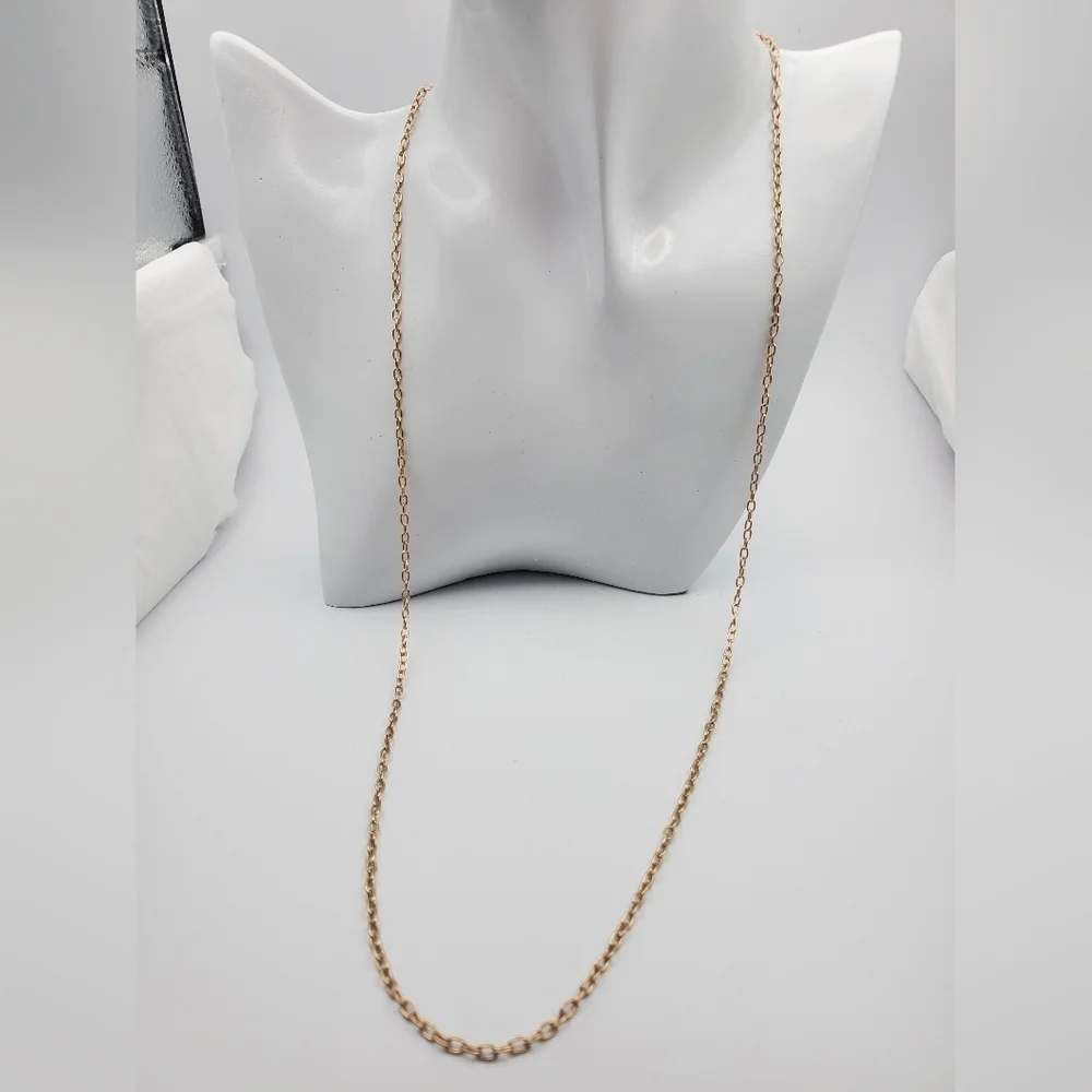 Heavenly gold tone lace necklace N1430‎